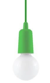 LAMPA wisząca SL.0581 przewód OPRAWKA na żarówkę zwis industrialny kabel zielony
