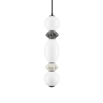 Wisząca lampa MONRETA LE45232 LED 14W 3000K ceramiczna szara biała