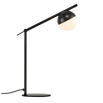 Stołowa lampka kulista CONTINA 2010985003 regulowana czarny