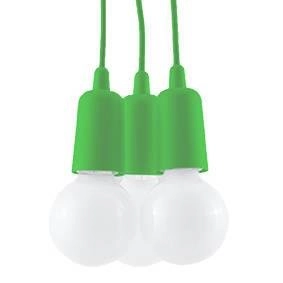 LAMPA wisząca SL.0582 pająk OPRAWKA zwis industrialny przewody kable zielony