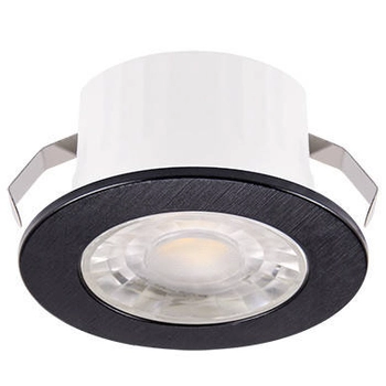 LAMPA wpust FIN LED C 03873 Ideus stropowa OPRAWA okrągła LED 3W 4000K łazienkowa IP44 czarna