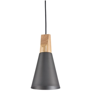 Zwis nad wyspę Bicones P359-PL-140-C Maytoni stożkowy klosz drewno szary
