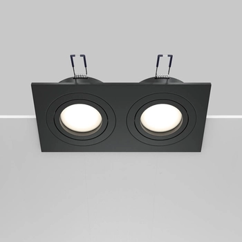 Wpuszczana lampa sufitowa Atom DL024-2-02B spot czarny