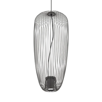 Druciana lampa wisząca Pumpkin 11243 Nowodvorski cage jedwabisty grafit