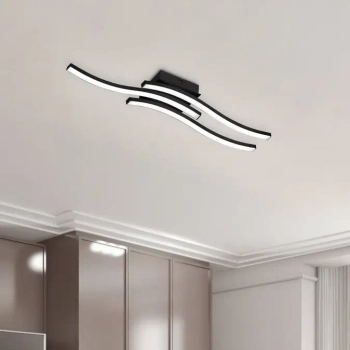Metalowa lampa sufitowa ROUTE R62473132 czarna 3xLED 15W 3000K IP20