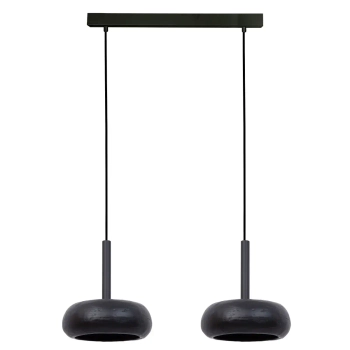 Ceramiczna wisząca lampa Otto 2 41392 kule na belce czarny
