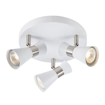 Metalowa lampa sufitowa Folie 108628 Markslojd regulowana biała nikiel