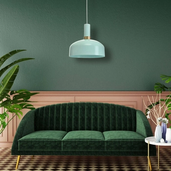 LAMPA wisząca MALMO MLP6200 Milagro metalowa OPRAWA okrągły ZWIS loft miętowy