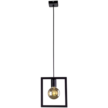 LAMPA kwadratowa Lavaya K-4030 Kaja wisząca OPRAWA metalowa ramka ZWIS frame czarna