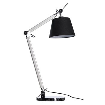 Biurkowa lampa zestaw Zyta AZ2307+AZ2597 wysięgnik regulowany chrom czarny
