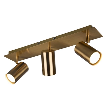 Metalowa lampa sufitowa VANTOS DL304802400 Trio do kuchni mosiądz