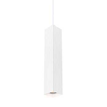 Metalowa lampa wisząca Tecno PND-37492-1-WH Italux zwis sopel biała