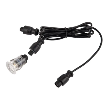 Okrągłe oczko łazienkowe IKON 94430 LED 0,75W 3000-4000K IP67 przezroczyste