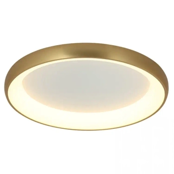 Nasufitowa pierścieniowa lampa 2058 LED 55W 3000K okrągła do sypialni złoty