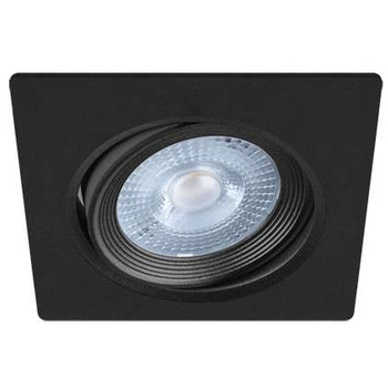 Podtynkowa LAMPA sufitowa MONI LED D 03710 Ideus kwadratowa OPRAWA wpust LED 5W 3000K do zabudowy czarny