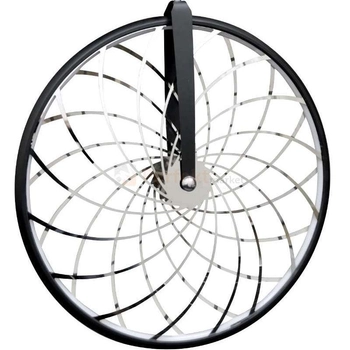 Industrialna LAMPA wisząca BICYKL 307552 Polux metalowa OPRAWA zwis LED 16W 3000K koło rowerowe circle czarne