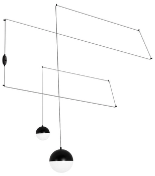 Lampa wisząca ścienna Bowl Duo MSE010100152 czarna biała