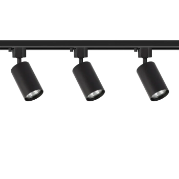Potrójna sufitowa lampa 1m Tiger Track ML2126 na listwie reflektorki czarny