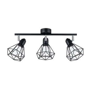 Lampa sufitowa ARTEMIS czarna SL.1107 industrialna 3xE14 druciana