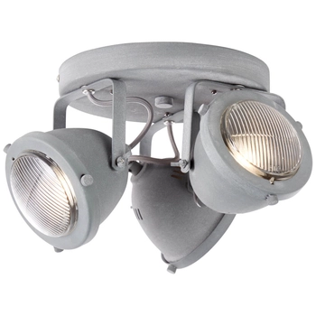 Potrójna lampa sufitowa Carmen G55434/70 retro metalowa szary