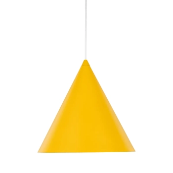 Wisząca lampa salonowa CONO 10066 stożkowa żółty