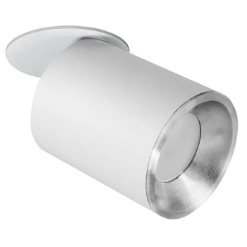 Metalowa lampa podtynkowa PALLAS 314116 tuba do sypialni biała