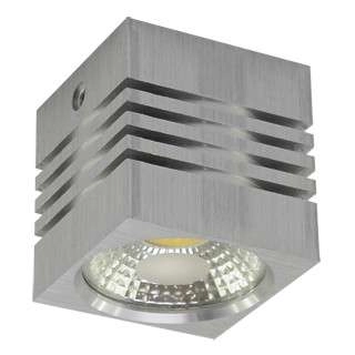 Sufitowa LAMPA downlight GUSTI 03104  Ideus prostokątna OPRAWA plafon LED 3W 4000K metalowy srebrny