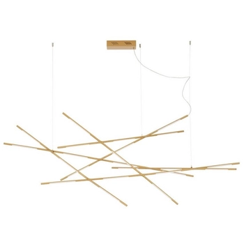 Regulowana lampa wisząca BELL LE42730 LED 109W 3000K linki do salonu złota