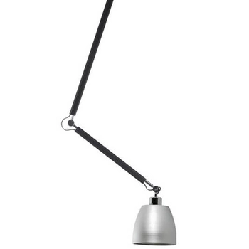 Kuchenna lampa wisząca zestaw Zyta AZ1845+AZ2593 nad wyspę czarna aluminium