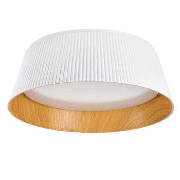 Plafon  do salonu FRILL ST-DL6487-C-WH LED 21W 3000K biały drewniany