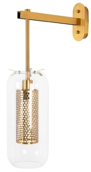Lampa ścienna Lampion MSE010400211 przezroczysta złota