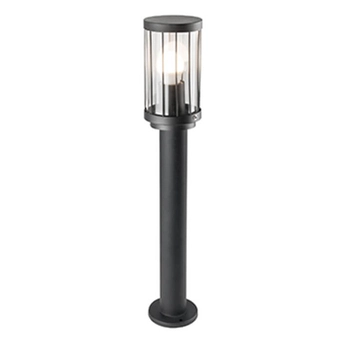 Zewnętrzna LAMPA stojąca FIORD 312310 Polux ogrodowa OPRAWA metalowy słupek outdoor IP44 czarny