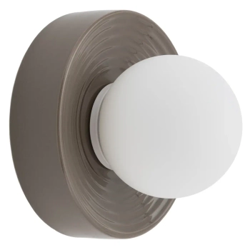 Ścienna lampa kula CLAY 11750 do salonu szklana biała brąz