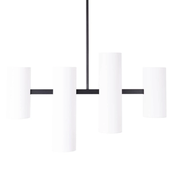 Salonowa lampa wisząca Laxer P0502 Maxlight skracana metalowa tuby biała