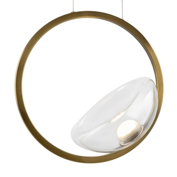 Modernistyczny zwis Lunare MOD327PL-L5BS3K Maytoni LED 5W 3000K mosiądz