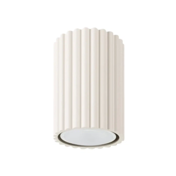 Sufitowa lampa ryflowana KARBON SL.1587 tubka do salonu beżowa
