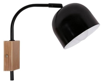 Loftowa lampa ścienna RUPI 21-76687 regulowana metalowy kinkiet czarny