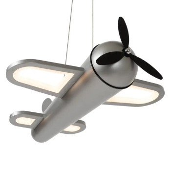 Wisząca lampa samolot Fokker 77490/26/15 LED 28W 2500K dziecięca srebrny