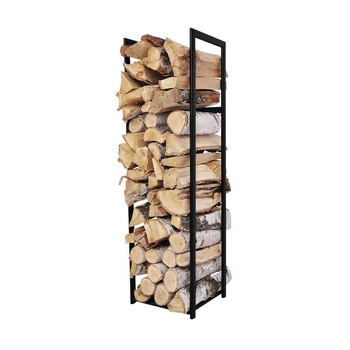 Industrialny stojak na drewno Kaja Home KS-13 STOJAK WOOD M metalowy czarny