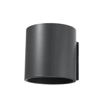 Kinkiet LAMPA ścienna SL.0566 okrągła OPRAWA metalowa tuba grafitowa OUTLET