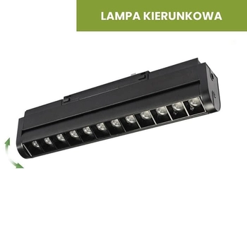 Lampa do szyny magnetycznej regulowana 969 Domeno LED 12W 4000K czarna