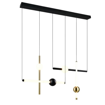 Designerska lampa wisząca Melita 331510680 LED 21W 2300-4000K czarny złoty