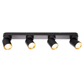 Loftowa sufitowa regulowana lampa ANDY ML9939 do salonu czarno złoty