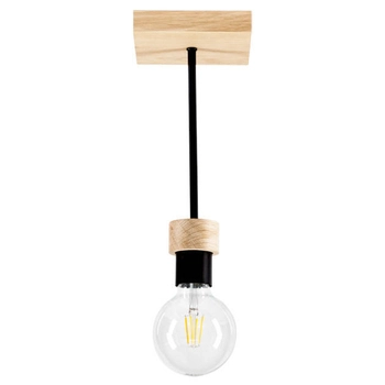 LAMPA sufitowa CHANDELLE 8424174 Britop loftowa OPRAWA czarna drewno