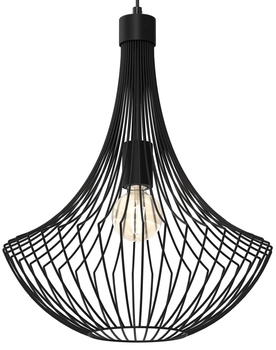 Druciana wisząca lampa Cesta  MLP8670 loft  czarna