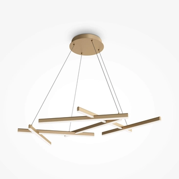 Ledowa lampa wisząca Line MOD016PL-L75MG4K 75W złota