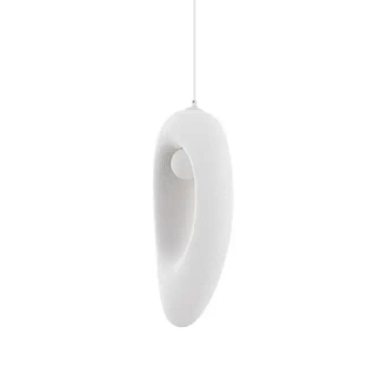Wisząca lampa LONTIZA LE45333 kula ball nieregularna biała