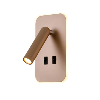 Lampa ścienna podłużna Doria WL-83957-1-GD LED 8W 3000K tubka złota