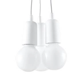 LAMPA wisząca SL.0570 pająk OPRAWKA zwis industrialny biały