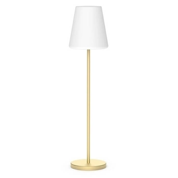 Solarna lampa podłogowa na pilot LOLA LUMLLS120BRSSNW IP44 mosiądz biały